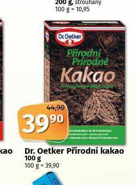 Coop Dr. oetker přírodní kakao nabídka