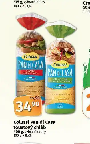 Coop Colussi pan di casa toustový chléb nabídka