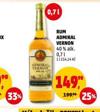 Penny Market Rum admiral vernon nabídka