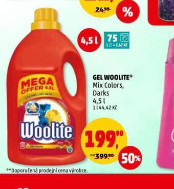 Penny Market Woolite prací gel nabídka