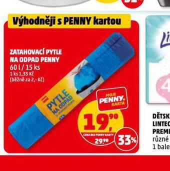 Penny Market Zatahovací pytle na odpad penny nabídka