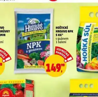 Penny Market Hoštické hnojivo npk 5 kg nabídka