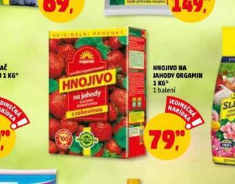 Penny Market Hnojivo na jahody orgamin 1 kg nabídka