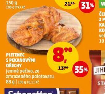 Penny Market Pletenec s pekanovými ořechy nabídka