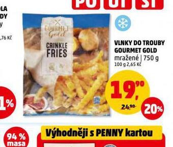 Penny Market Vlnky do trouby gourmet gold nabídka