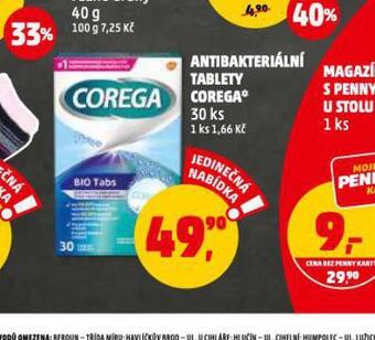 Corega antibakteriální tablety