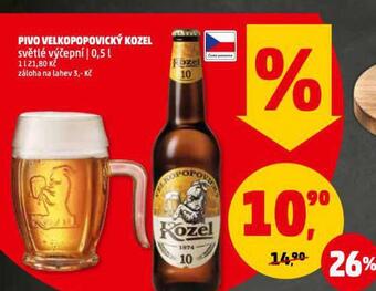 Penny Market Pivo velkopopovický kozel 10 nabídka