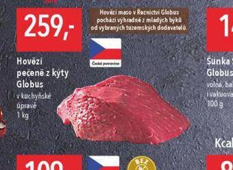 Globus Hovězí pečeně z kýty nabídka