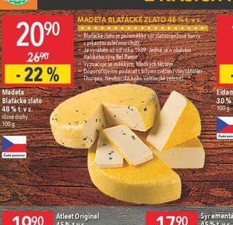 Globus Madeta blaťácké zlato 48% nabídka