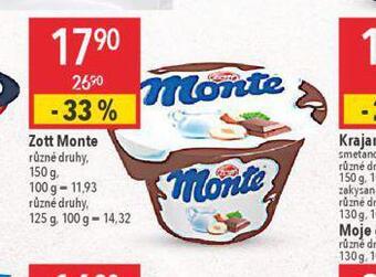Globus Zott monte nabídka