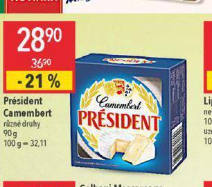 Globus Président camembert nabídka
