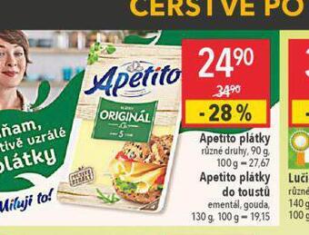 Globus Apetito plátky nabídka