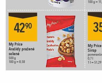 Globus My price arašídy pražené solené nabídka