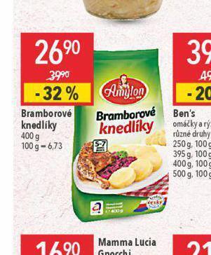 Globus Bramborové knedlíky nabídka
