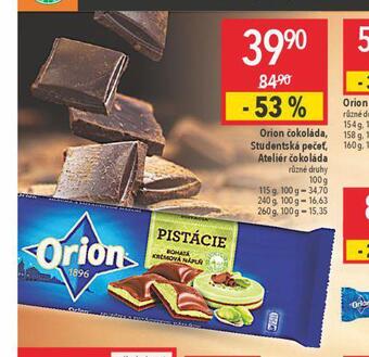 Globus Orion studentská pečeť nabídka