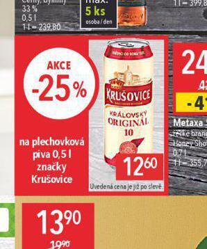 Globus Pivo krušovice 10 nabídka