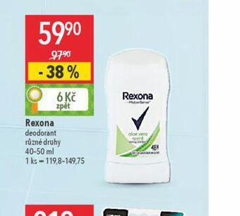 Globus Rexona deodorant nabídka