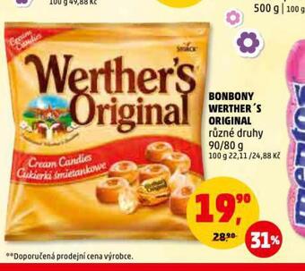 Penny Market Werther´s bonbóny nabídka