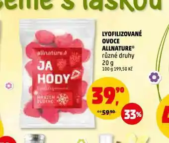 Penny Market Lyofilizované ovoce allnature nabídka