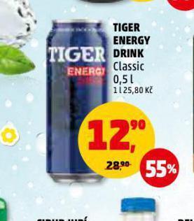 Penny Market Tiger energy drink nabídka
