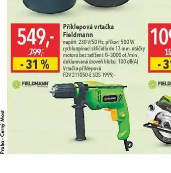 Příklepová vrtačka fieldmann