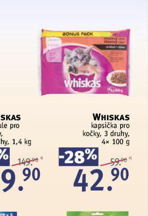 Rossmann Whiskas kapsičky pro kočky nabídka