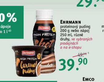 Rossmann Ehrmann proteinový puding nabídka