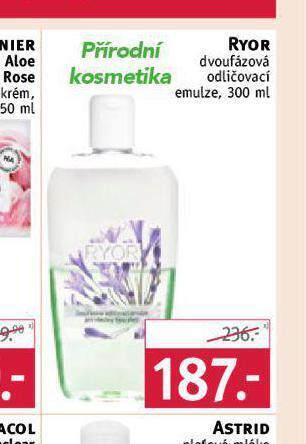 Rossmann Ryor dvoufázová odličovací emulze nabídka
