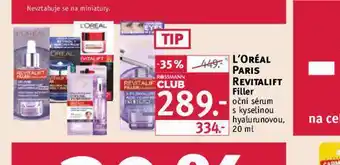 Rossmann Loreal paris revitalift filler očné sérum nabídka