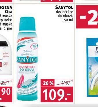 Rossmann Sanytol dezinfekce do obuvi nabídka