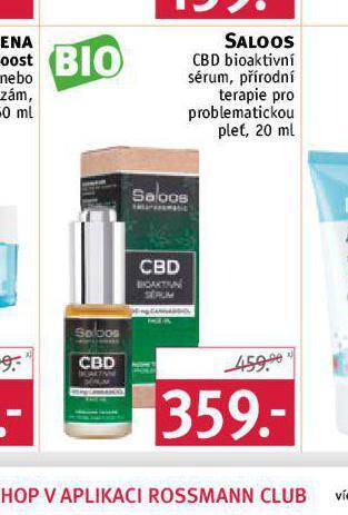 Rossmann Saloos cbd bioaktivní sérum nabídka