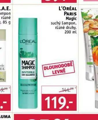 Rossmann Loreal paris suchý šampon nabídka