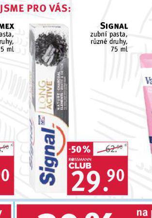 Rossmann Signal zubní pasta nabídka