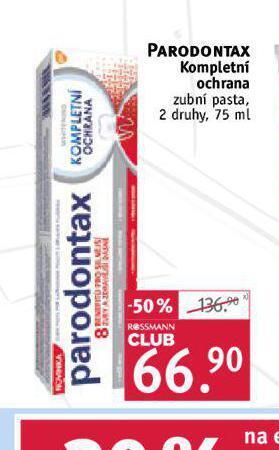Rossmann Parodontax kompletní ochrana zubní pasta nabídka