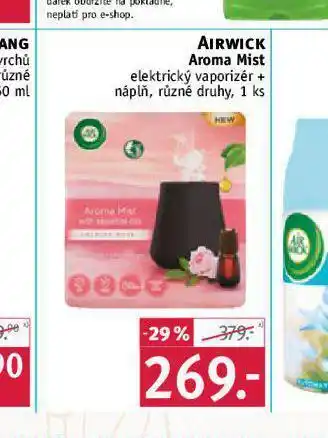 Airwick aroma mist elektrický vaporizér + náplň