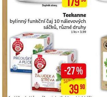 Teta Teekanne bylinný funkční čaj nabídka