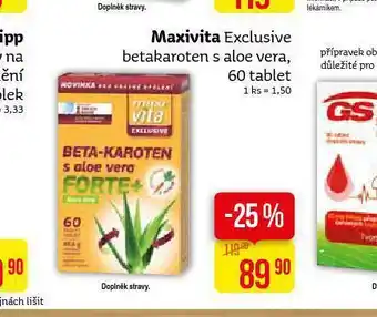 Teta Maxivita exclusive betakaroten s aloe vera nabídka