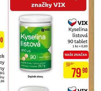 Teta Vix kyselina listová nabídka