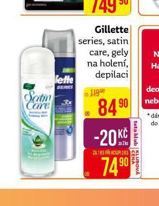 Teta Gillette gel na holení nabídka