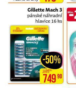 Teta Gillette mach 3 pánské náhradní hlavice nabídka