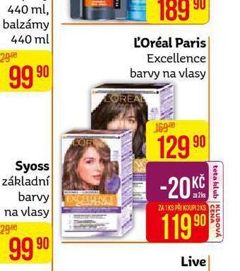 Teta Loreal paris excellence barva na vlasy nabídka