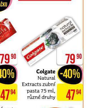 Teta Colgate natural extracts zubní pasta nabídka