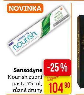 Teta Sensodyne nourish zubní pasta nabídka