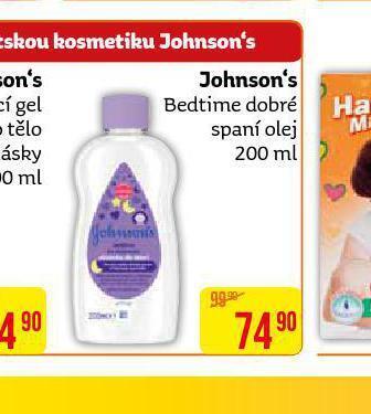 Teta Johnson´s bedtime dobré spaní olej nabídka