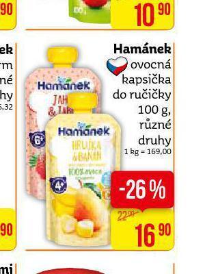 Teta Hamánek ovocná kapsička nabídka