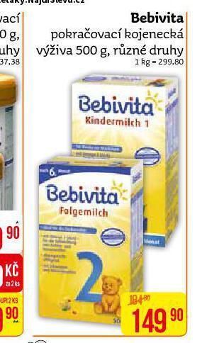 Teta Bebivita pokračovací kojenecká výživa nabídka