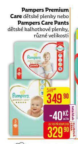 Teta Pampers dětské plenky nabídka