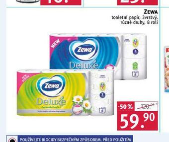 Rossmann Zewa deluxe toaletní papír nabídka