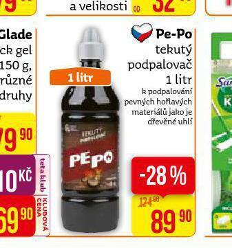 Teta Pe-po tekutý podpalovač nabídka
