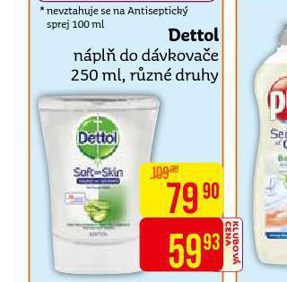 Teta Dettol náplně do dávkovače nabídka